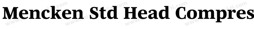 Mencken Std Head Compress字体转换